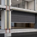Fire compartment boundary coordinated through a modern interior